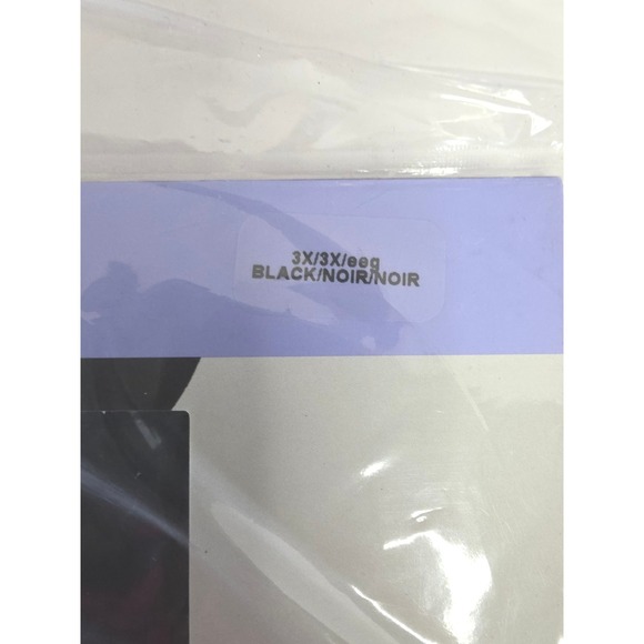 Motherhood Maternity Compression Plus Pantyhose 3X Black Lycra Spandex Sandalft - Picture 2 of 6